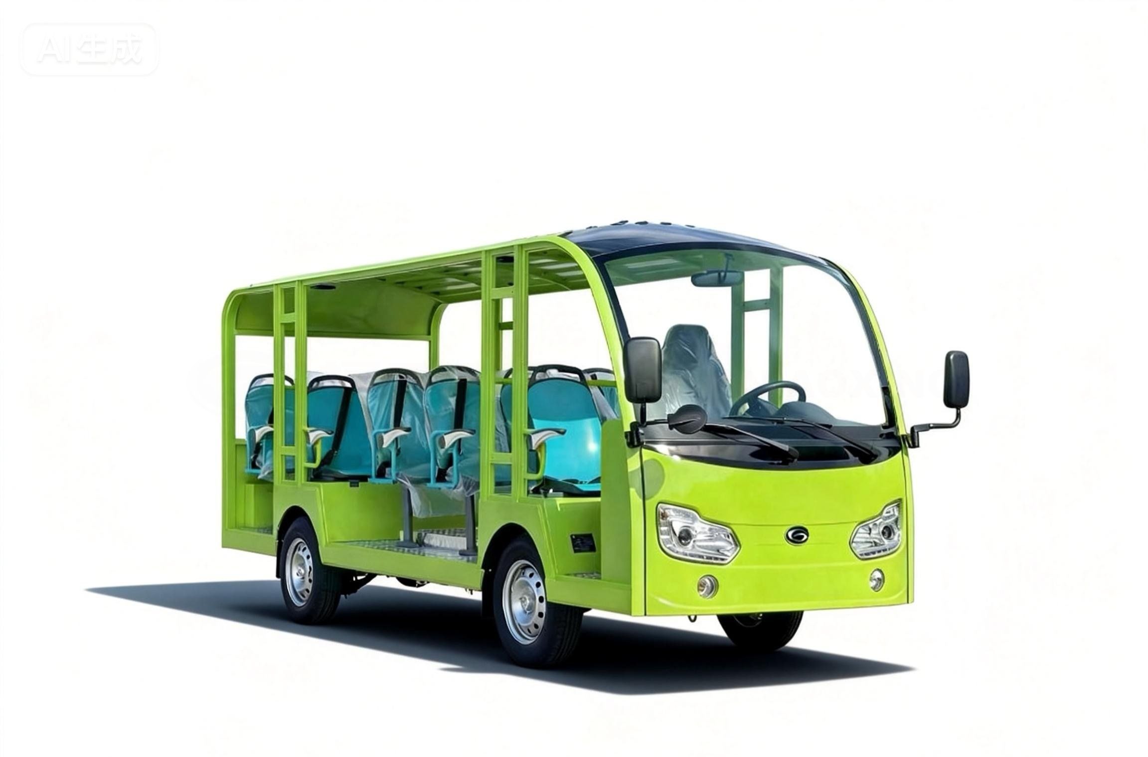 奥辉14座高压锂电观光车